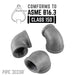 2 in. x 1 1/2 in. Black Reducing Elbow - Sweatfully