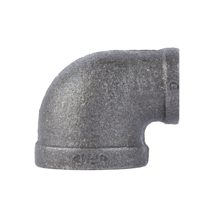 2 in. x 1 in. Black Reducing Elbow - Sweatfully