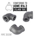 3/4 in. x 3/8 in. Black Reducing Elbow - Sweatfully