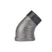 1 1/2 in. Black 45 Degree Street Elbow - Sweatfully