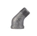 3/4 in. Black 45 Degree Street Elbow - Sweatfully