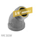 3/8 in. Black 45 Degree Street Elbow - Sweatfully