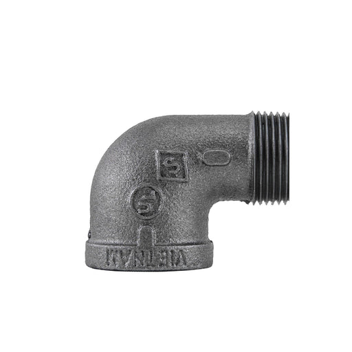 1 in. Black 90 Degree Street Elbow - Sweatfully
