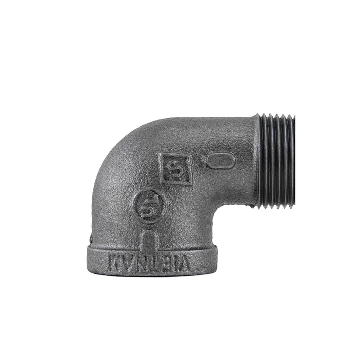 1 in. Black 90 Degree Street Elbow - Sweatfully
