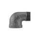 1 in. Black 90 Degree Street Elbow - Sweatfully