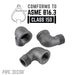 1 in. Black 90 Degree Street Elbow - Sweatfully