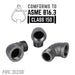 3/4 in. Black 90 Degree Street Elbow - Sweatfully