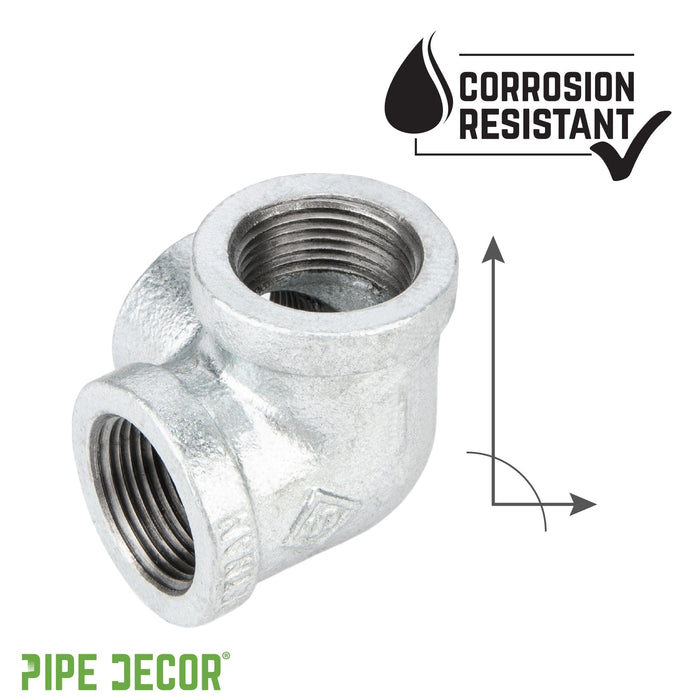 1/2 in. Galvanized Side Outlet Elbow - Sweatfully