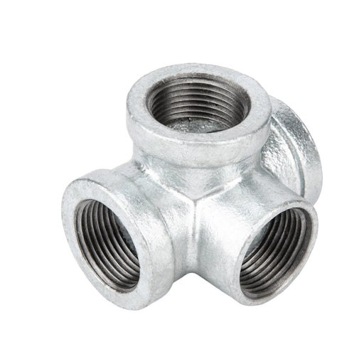 1 1/4 in. Galvanized Iron Side Outlet Tee - Sweatfully