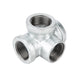 1 1/4 in. Galvanized Iron Side Outlet Tee - Sweatfully