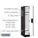 Salsbury 12" Wide Single Tier Designer Wood Locker - 1 Wide - 5 Feet High - 21 Inches Deep - Black - Black Electronic Locks - Sweatfully