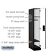 Salsbury 12" Wide Single Tier Designer Wood Locker - 1 Wide - 5 Feet High - 21 Inches Deep - Black - Silver Electronic Locks - Sweatfully