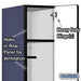 Salsbury 12" Wide Single Tier Designer Wood Locker - 1 Wide - 5 Feet High - 21 Inches Deep - Blue - Hasps - Sweatfully