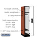 Salsbury 12" Wide Single Tier Designer Wood Locker - 1 Wide - 5 Feet High - 21 Inches Deep - Cherry - Black Resettable Combination Locks - Sweatfully