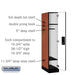 Salsbury 12" Wide Single Tier Designer Wood Locker - 1 Wide - 5 Feet High - 21 Inches Deep - Cherry - Silver Electronic Locks - Sweatfully