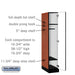 Salsbury 12" Wide Single Tier Designer Wood Locker - 1 Wide - 5 Feet High - 21 Inches Deep - Cherry - Hasps - Sweatfully