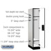 Salsbury 12" Wide Single Tier Designer Wood Locker - 1 Wide - 5 Feet High - 21 Inches Deep - Gray - Black Electronic Locks - Sweatfully