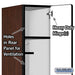 Salsbury 12" Wide Single Tier Designer Wood Locker - 1 Wide - 5 Feet High - 21 Inches Deep - Mahogany - Hasps - Sweatfully