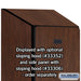 Salsbury 12" Wide Single Tier Designer Wood Locker - 1 Wide - 5 Feet High - 21 Inches Deep - Mahogany - Hasps - Sweatfully