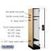 Salsbury 12" Wide Single Tier Designer Wood Locker - 1 Wide - 5 Feet High - 21 Inches Deep - Maple - Black Resettable Combination Locks - Sweatfully