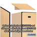 Salsbury 12" Wide Single Tier Designer Wood Locker - 1 Wide - 5 Feet High - 21 Inches Deep - Maple - Hasps - Sweatfully