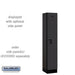 Salsbury 12" Wide Single Tier Designer Wood Locker - 1 Wide - 5 Feet High - 15 Inches Deep - Black - Hasps - Sweatfully