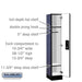 Salsbury 12" Wide Single Tier Designer Wood Locker - 1 Wide - 5 Feet High - 15 Inches Deep - Blue - Black Electronic Locks - Sweatfully