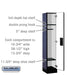 Salsbury 12" Wide Single Tier Designer Wood Locker - 1 Wide - 5 Feet High - 15 Inches Deep - Blue - Hasps - Sweatfully