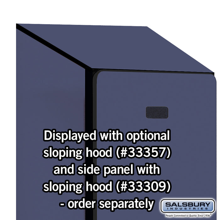Salsbury 12" Wide Single Tier Designer Wood Locker - 1 Wide - 5 Feet High - 15 Inches Deep - Blue - Hasps - Sweatfully
