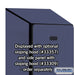 Salsbury 12" Wide Single Tier Designer Wood Locker - 1 Wide - 5 Feet High - 15 Inches Deep - Blue - Hasps - Sweatfully