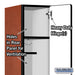 Salsbury 12" Wide Single Tier Designer Wood Locker - 1 Wide - 5 Feet High - 15 Inches Deep - Cherry - Hasps - Sweatfully