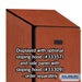 Salsbury 12" Wide Single Tier Designer Wood Locker - 1 Wide - 5 Feet High - 15 Inches Deep - Cherry - Hasps - Sweatfully