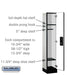 Salsbury 12" Wide Single Tier Designer Wood Locker - 1 Wide - 5 Feet High - 15 Inches Deep - Gray - Silver Electronic Locks - Sweatfully
