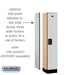 Salsbury 12" Wide Single Tier Designer Wood Locker - 1 Wide - 5 Feet High - 15 Inches Deep - Gray - Hasps - Sweatfully