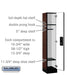 Salsbury 12" Wide Single Tier Designer Wood Locker - 1 Wide - 5 Feet High - 15 Inches Deep - Mahogany - Silver Electronic Locks - Sweatfully
