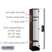 Salsbury 12" Wide Single Tier Designer Wood Locker - 1 Wide - 5 Feet High - 15 Inches Deep - Mahogany - Silver Resettable Combination Locks - Sweatfully