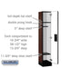 Salsbury 12" Wide Single Tier Designer Wood Locker - 1 Wide - 5 Feet High - 15 Inches Deep - Mahogany - Hasps - Sweatfully