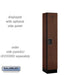 Salsbury 12" Wide Single Tier Designer Wood Locker - 1 Wide - 5 Feet High - 15 Inches Deep - Mahogany - Hasps - Sweatfully