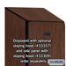Salsbury 12" Wide Single Tier Designer Wood Locker - 1 Wide - 5 Feet High - 15 Inches Deep - Mahogany - Hasps - Sweatfully