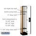 Salsbury 12" Wide Single Tier Designer Wood Locker - 1 Wide - 5 Feet High - 15 Inches Deep - Maple - Black Resettable Combination Locks - Sweatfully