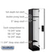 Salsbury 12" Wide Single Tier Designer Wood Locker - 1 Wide - 5 Feet High - 18 Inches Deep - Black - Silver Electronic Locks - Sweatfully