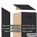 Salsbury 12" Wide Single Tier Designer Wood Locker - 1 Wide - 5 Feet High - 18 Inches Deep - Black - Hasps - Sweatfully