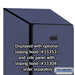 Salsbury 12" Wide Single Tier Designer Wood Locker - 1 Wide - 5 Feet High - 18 Inches Deep - Blue - Hasps - Sweatfully