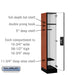 Salsbury 12" Wide Single Tier Designer Wood Locker - 1 Wide - 5 Feet High - 18 Inches Deep - Cherry - Black Resettable Combination Locks - Sweatfully