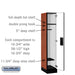 Salsbury 12" Wide Single Tier Designer Wood Locker - 1 Wide - 5 Feet High - 18 Inches Deep - Cherry - Hasps - Sweatfully