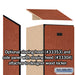 Salsbury 12" Wide Single Tier Designer Wood Locker - 1 Wide - 5 Feet High - 18 Inches Deep - Cherry - Hasps - Sweatfully