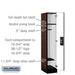 Salsbury 12" Wide Single Tier Designer Wood Locker - 1 Wide - 5 Feet High - 18 Inches Deep - Mahogany - Silver Resettable Combination Locks - Sweatfully