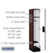 Salsbury 12" Wide Single Tier Designer Wood Locker - 1 Wide - 5 Feet High - 18 Inches Deep - Mahogany - Hasps - Sweatfully