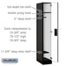 Salsbury 12" Wide Single Tier Designer Wood Locker - 1 Wide - 6 Feet High - 21 Inches Deep - Black - Hasps - Sweatfully