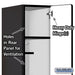 Salsbury 12" Wide Single Tier Designer Wood Locker - 1 Wide - 6 Feet High - 21 Inches Deep - Black - Hasps - Sweatfully